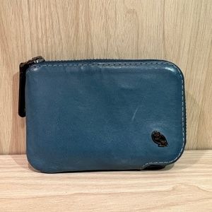 Bellroy Card Pocket in Arctic Blue Leather